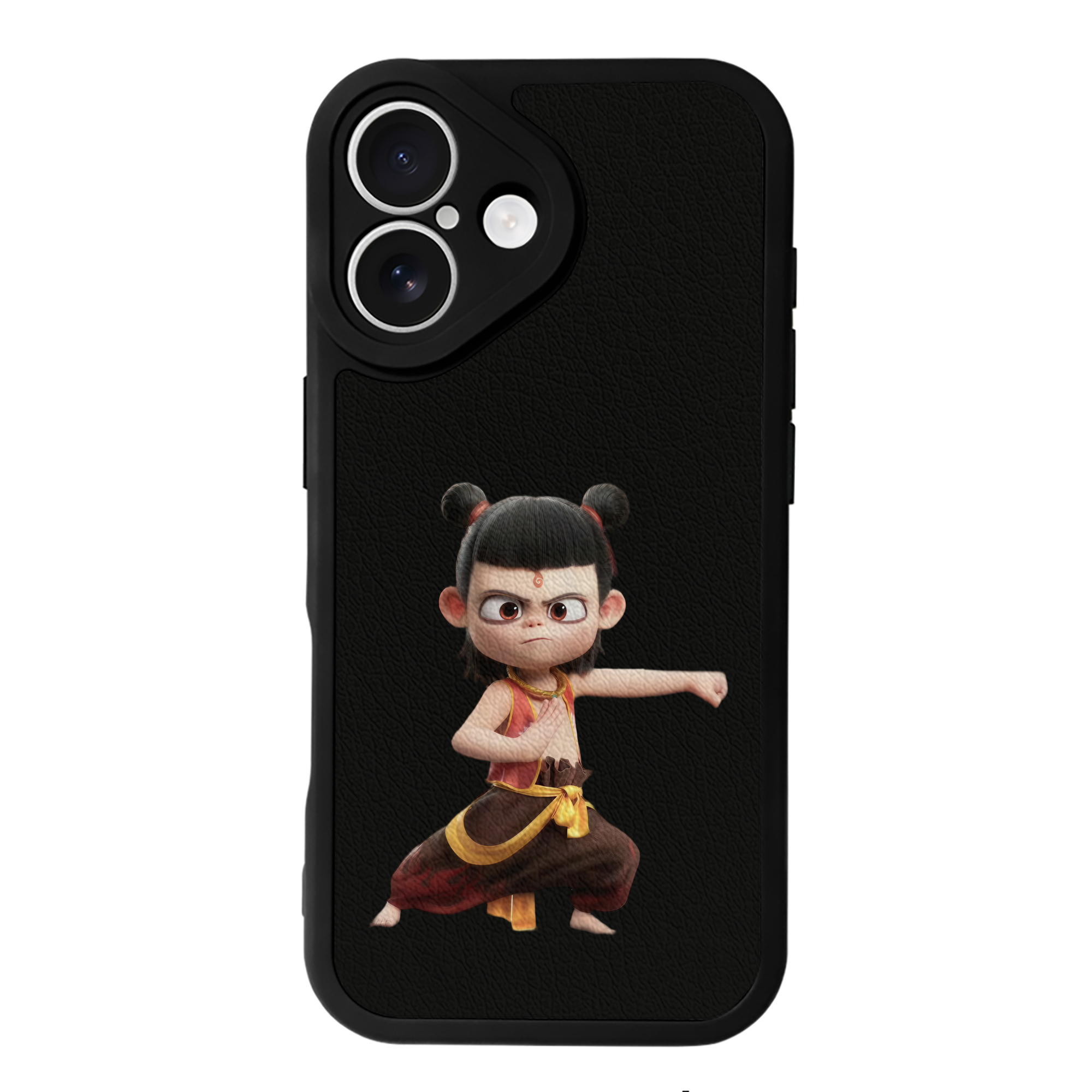 （画像用） Ne Zha 2 ナタ 魔童の大暴れ 【iPhone 16シリーズ対応】シリコンスマホケース（レザー調） 材質：シリコン